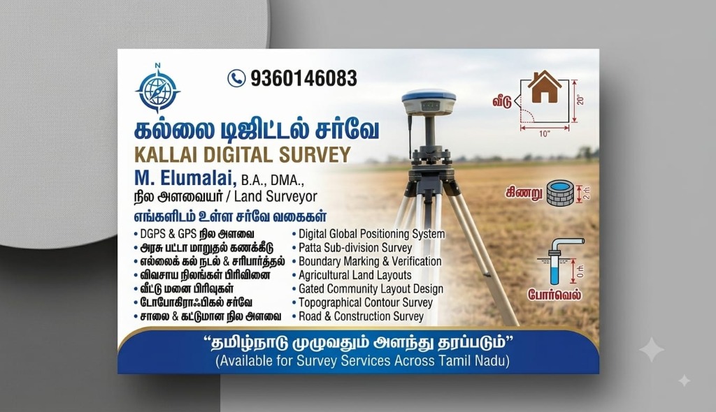 Layout Boundary Survey Card