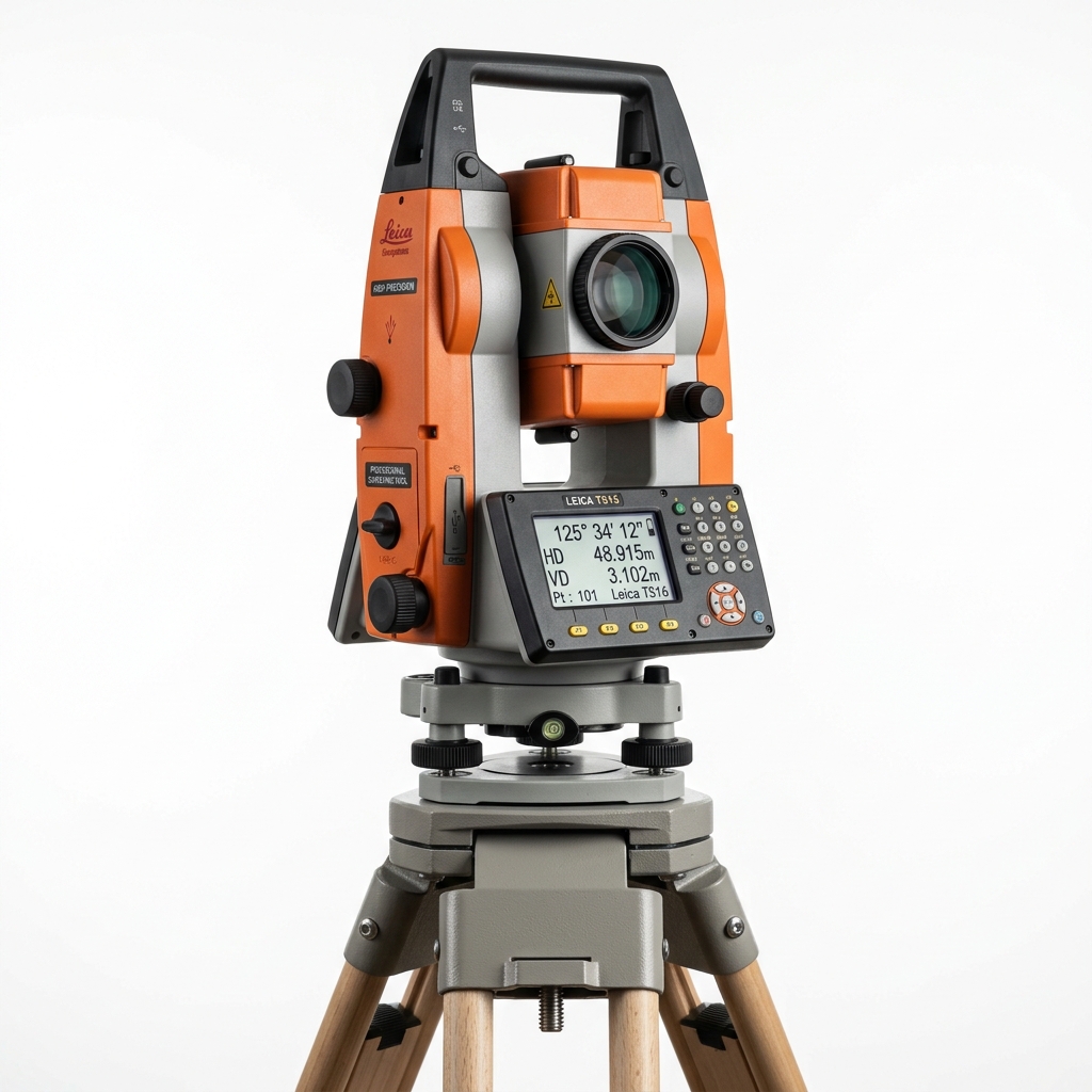 Total Station Precision Angle and Distance