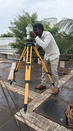 Roof Total Station Alignment